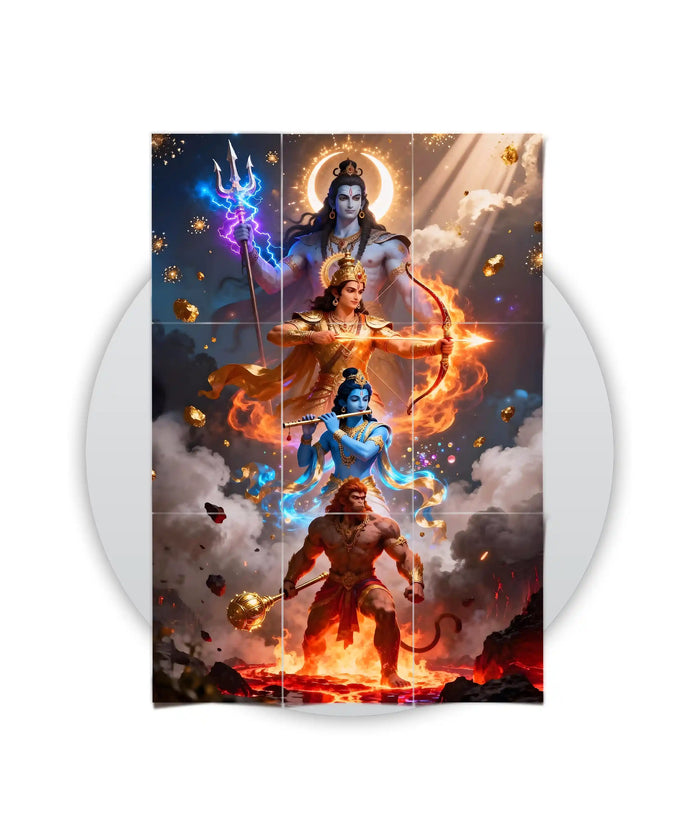 9-Piece Split Posters
