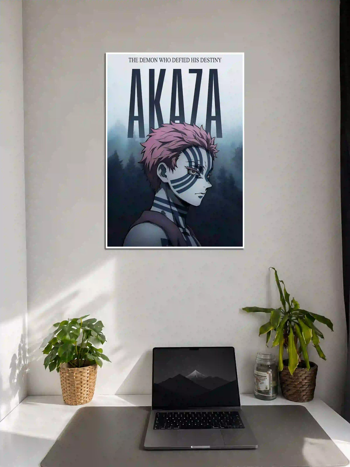Akaza Demon Slayer Anime Poster on Wall - Poster Voster