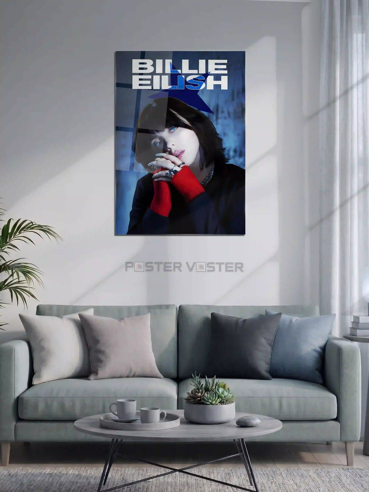 Billie Eilish Metal Poster on Wall - Poster Voster