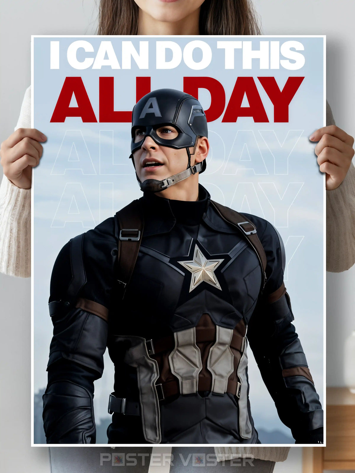 Captain America Poster – Marvel Superhero Main Image - Poster Voster
