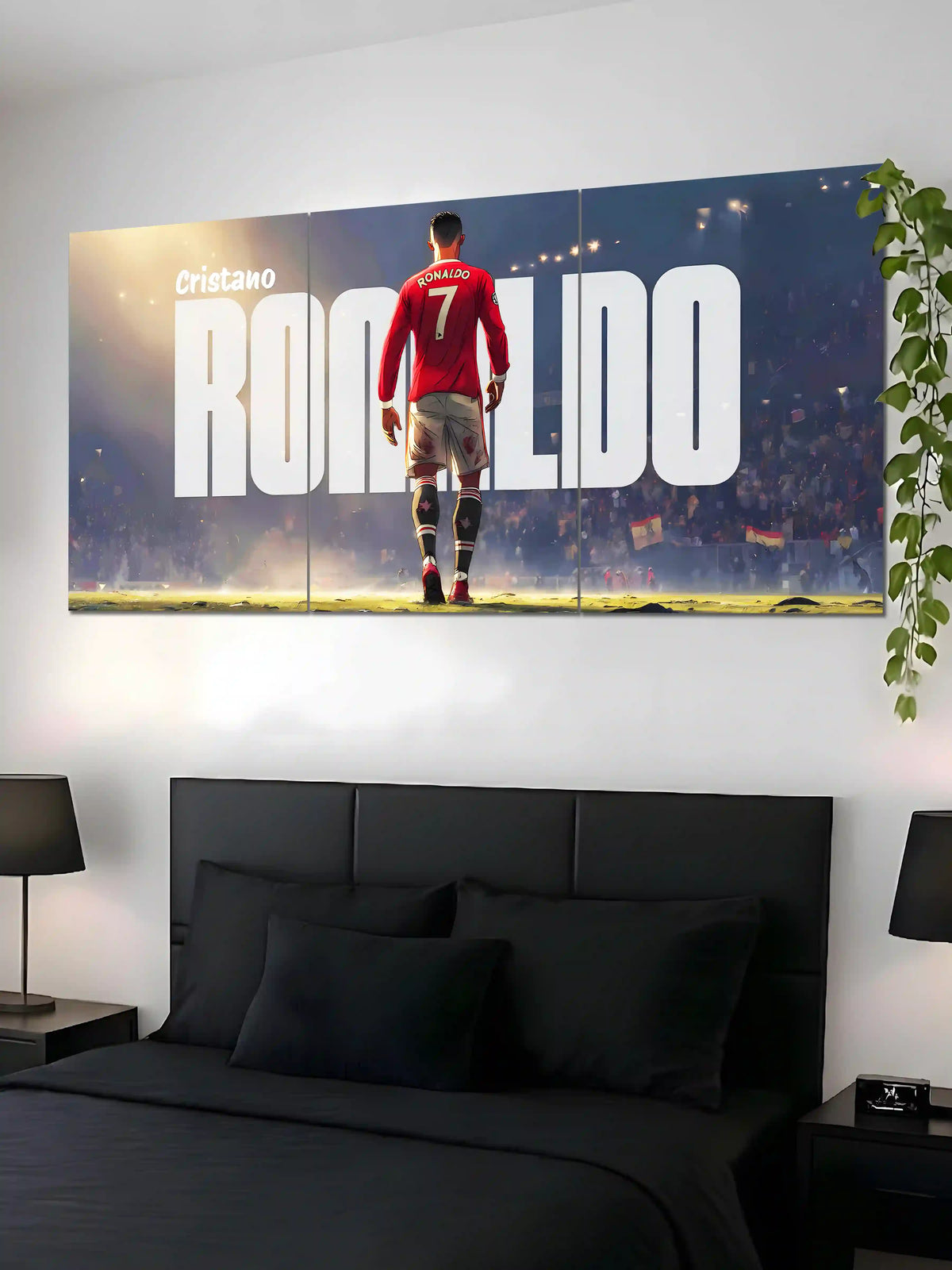 Cristiano Ronaldo 3 Piece Football Split Poster - Poster Voster