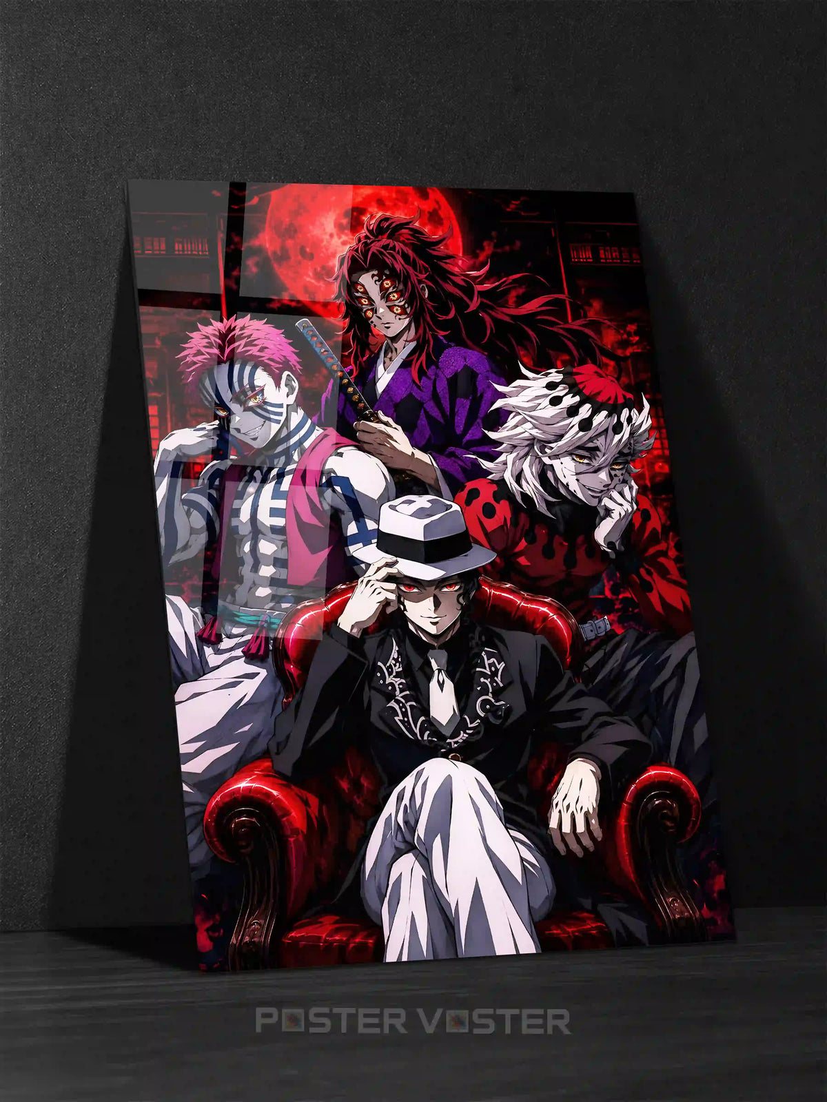 Demon Slayer Upper Moons Metal Poster Main Image - Poster Vster