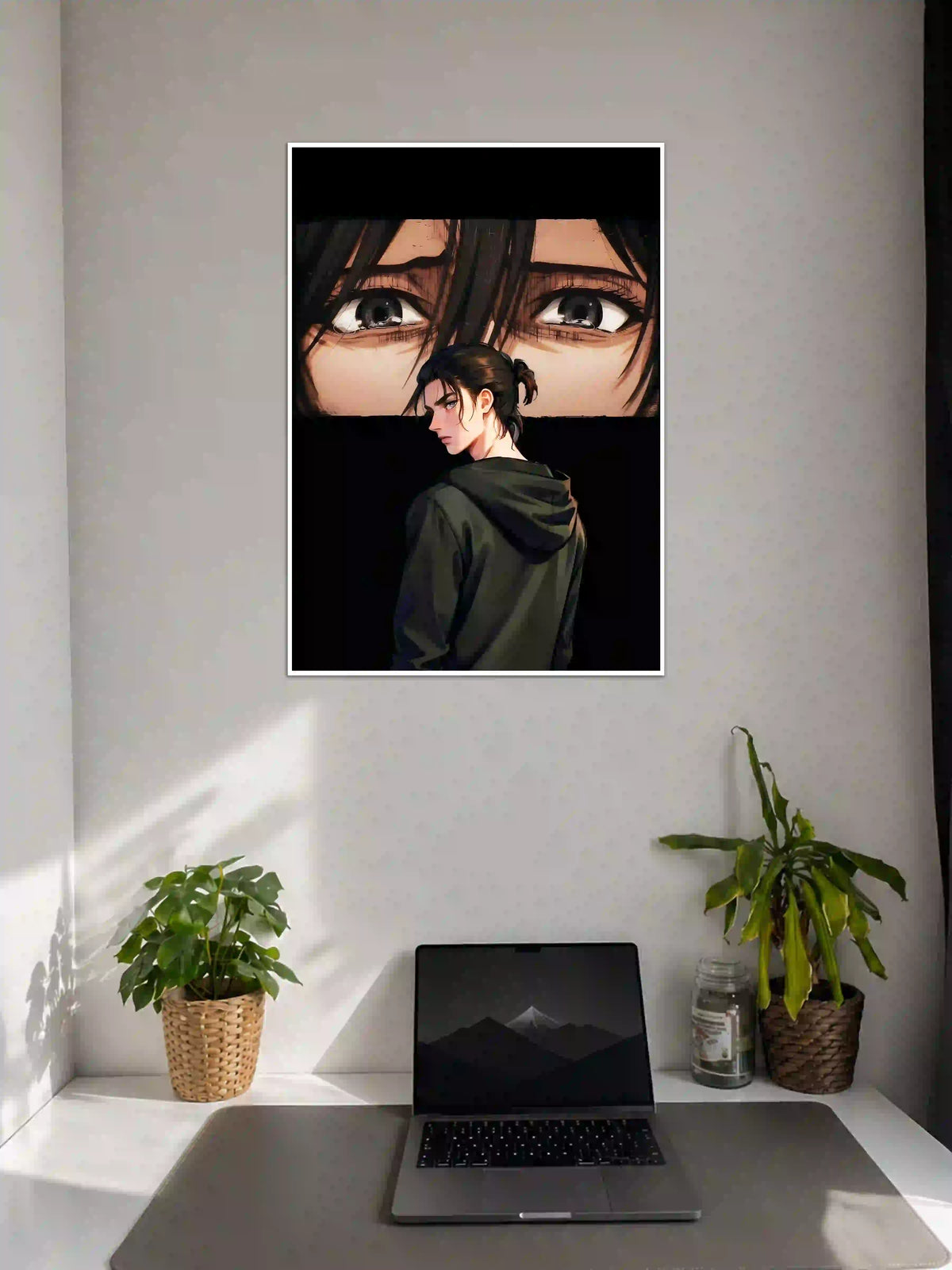 Eren Yeager & Mikasa Ackerman Poster on Wall - Poster Voster