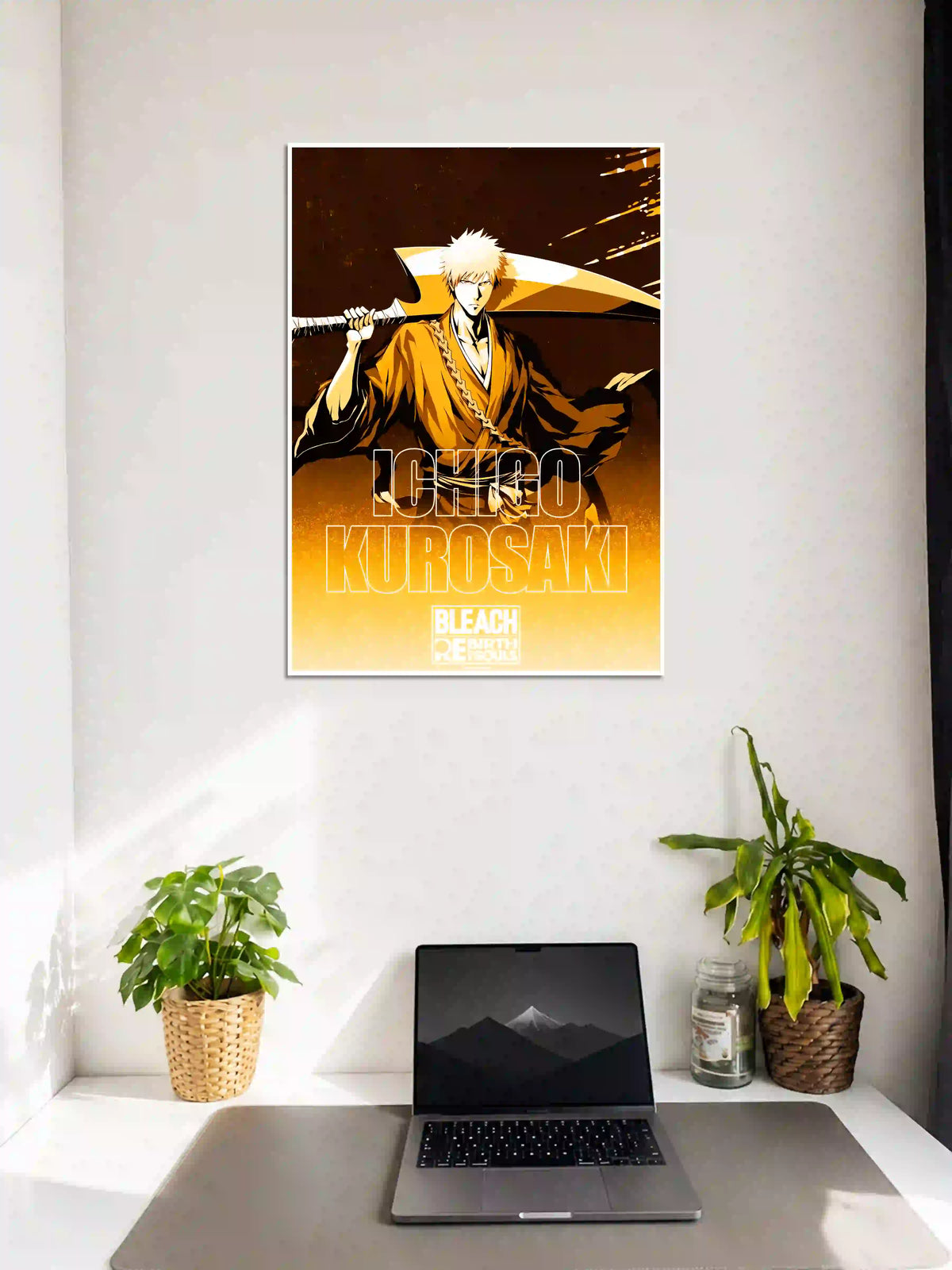 Ichigo Kurosaki Bleach Anime Poster on Wall - Poster Voster