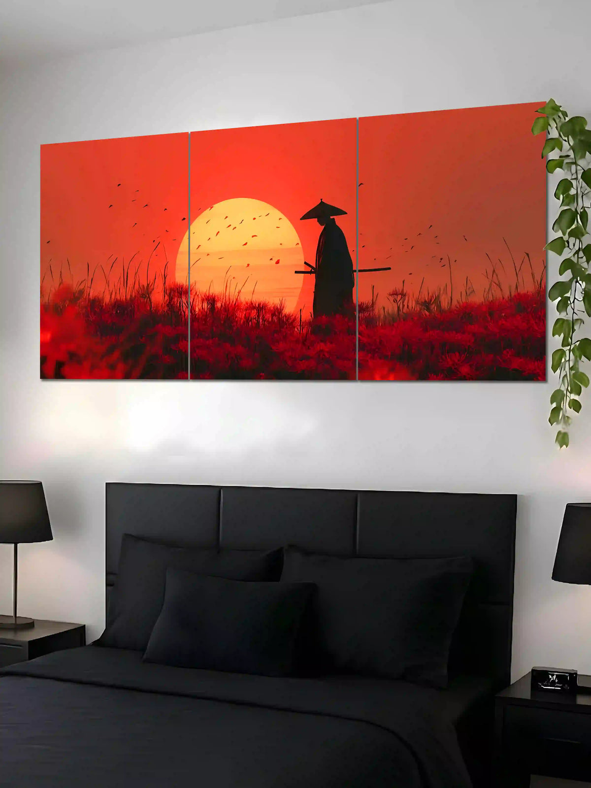 Japanese Samurai 3 Piece Gaming Split Poster - Poster Voster