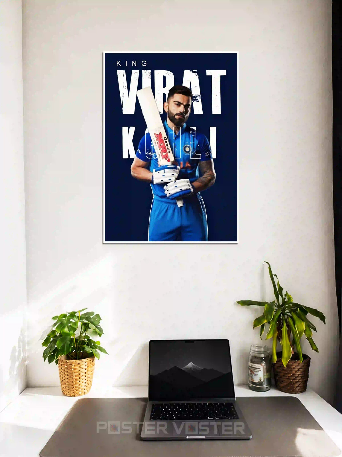 King Virat Kohli Cricket Poster on Wall - Poster Voster