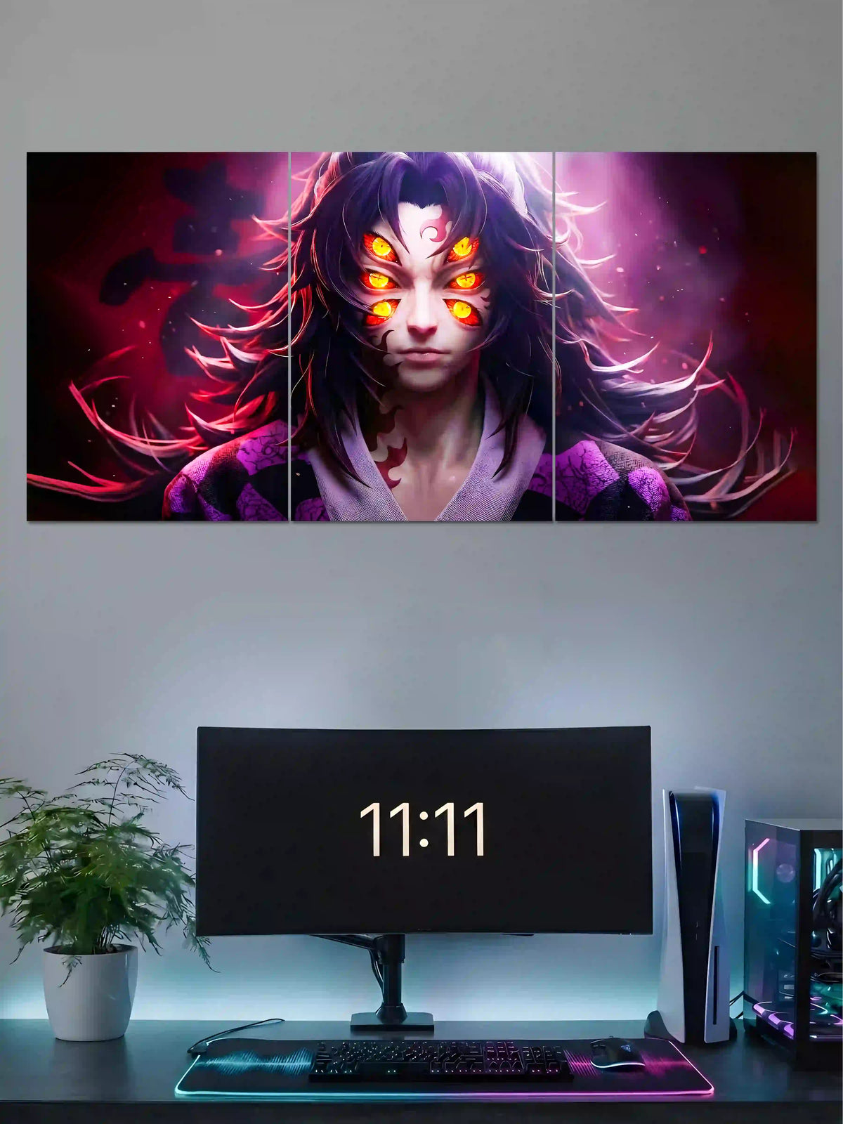 Kokushibo Upper Moon one 3 Piece Split Poster Main Image - Poster Voster