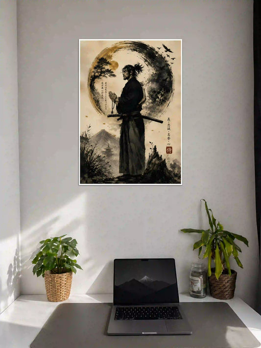 Miyamoto Musashi Samurai Vagabond Poster on Wall - Poster Voster