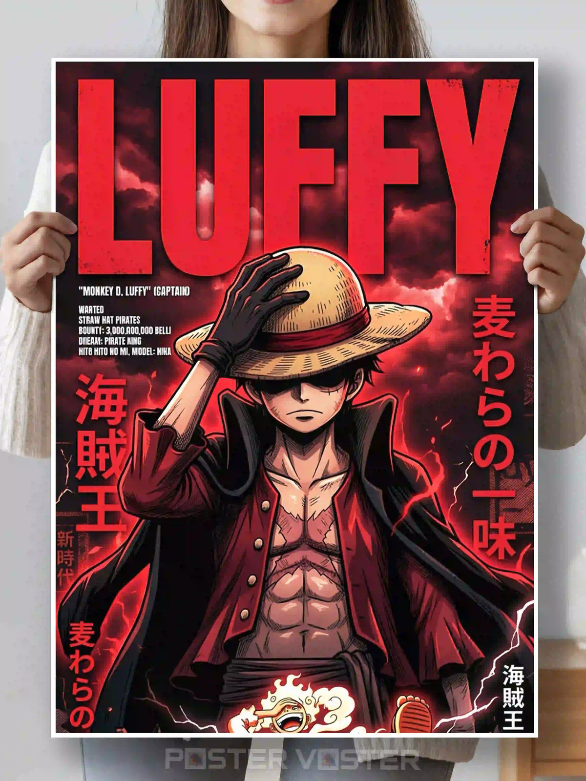 One Piece Luffy Wall Poster Main Image - Poster Voster