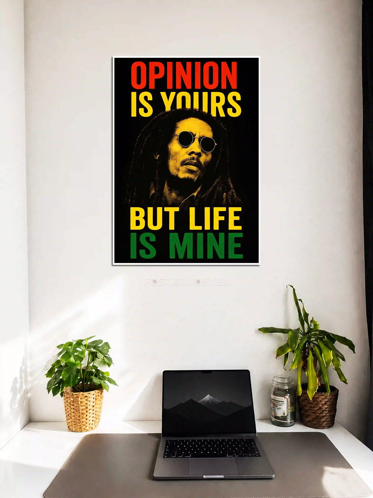 Opinion Is Yours - Bob Marley Music Poster on Wall - Poster Voter