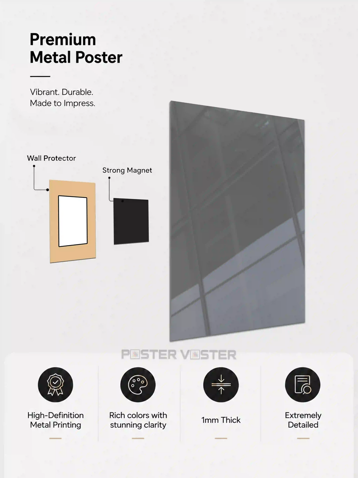 Poster Voster's Metal Posters Features
