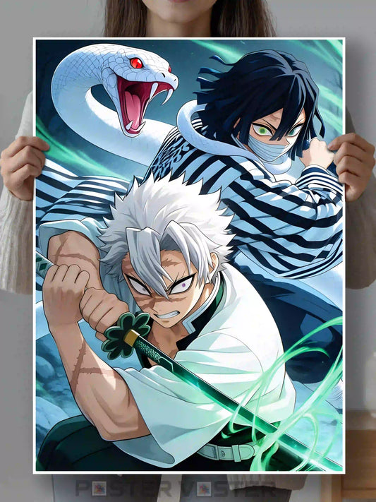Sanemi & Obanai Demon Slayer Poster Main Image - Poster Voster