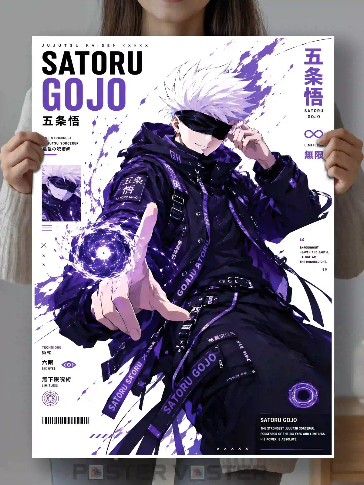 Satoru Gojo Wall Poster Main Image - Poster Voster