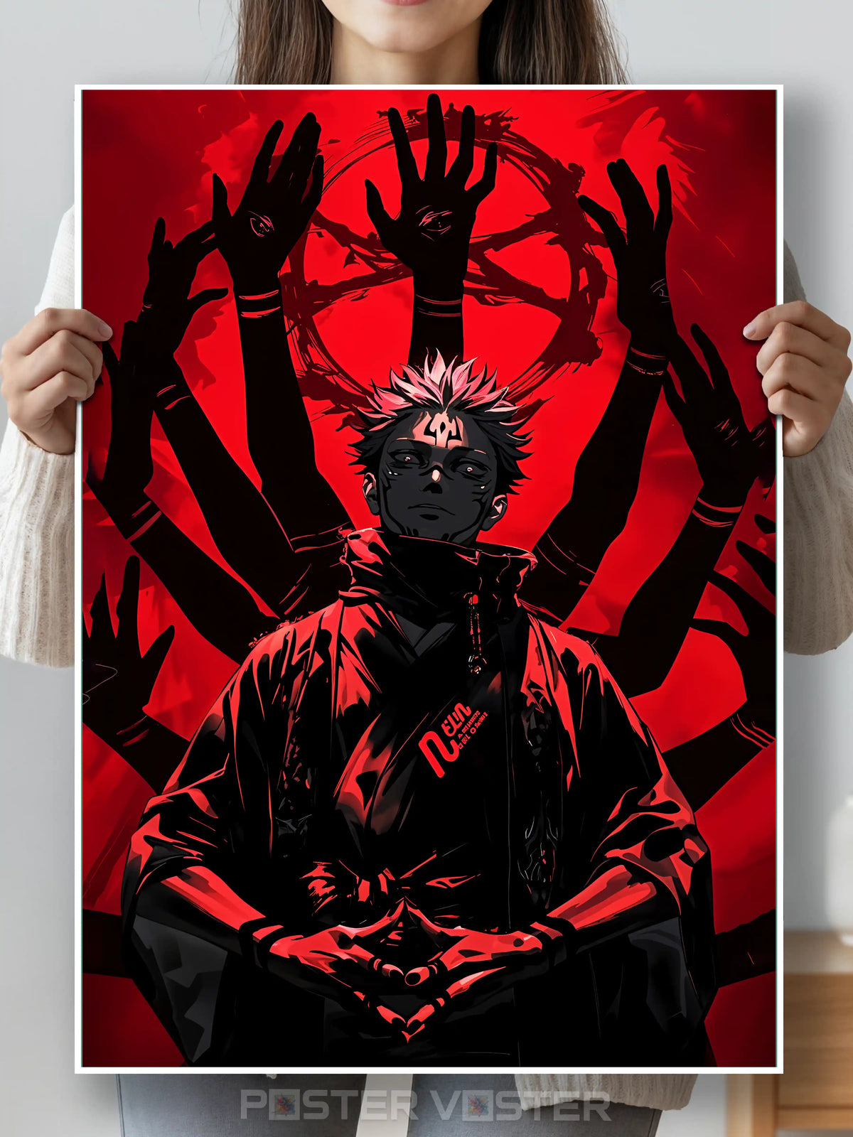 Sukuna Jujutsu Kaisen Poster Main Image - Poster Voster