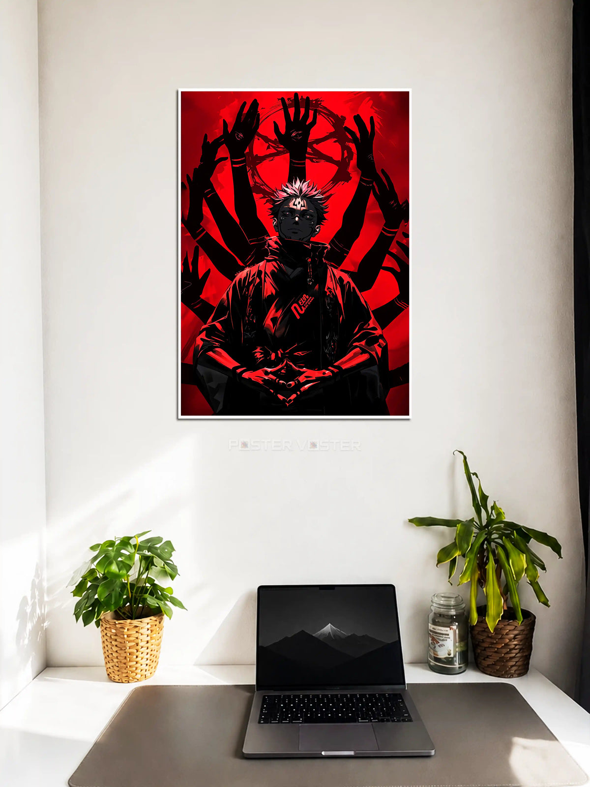Sukuna Jujutsu Kaisen Poster on Wall - Poster Voster