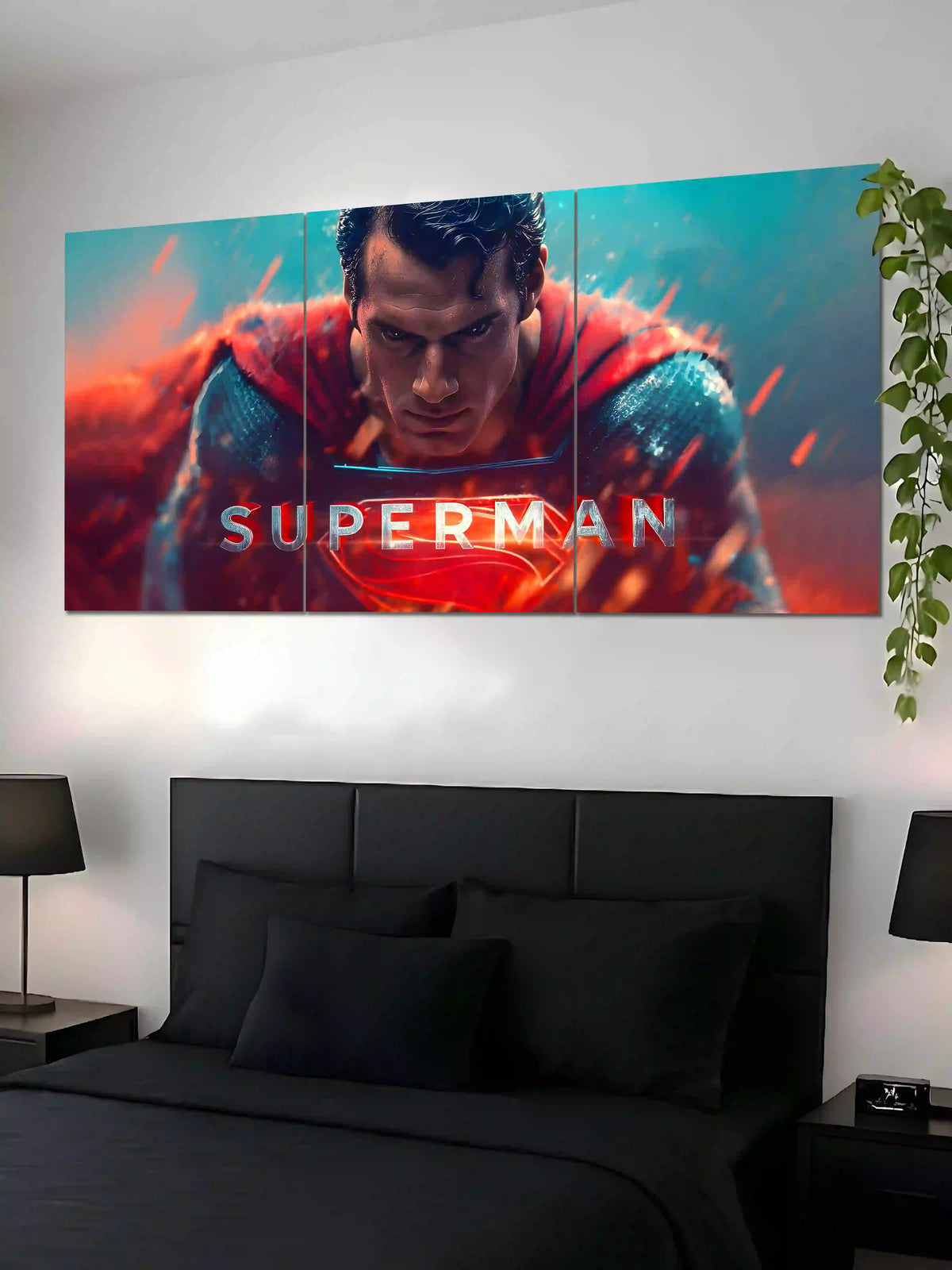 Superman Man of Steel 3 Panel Split Poster - Poster Voster
