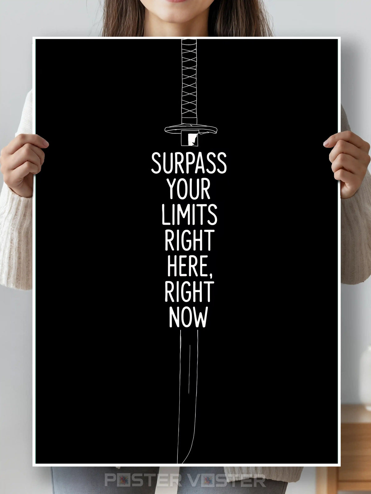 Surpass Your Limits Motivational Poster Main Image - Poster Voster