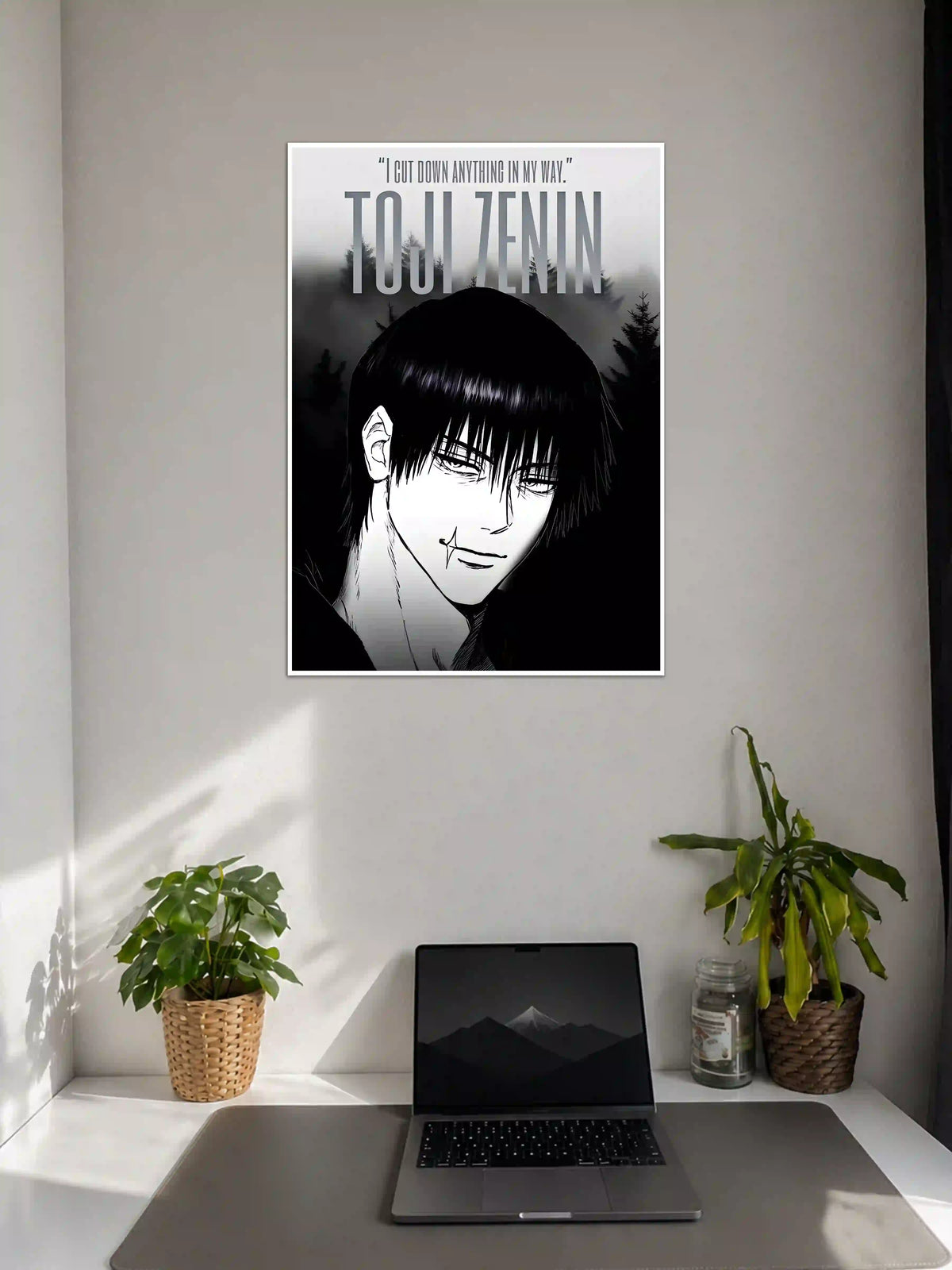 Toji Fushiguro Jujutsu Kaisen Anime Poster on Wall - Poster Voster