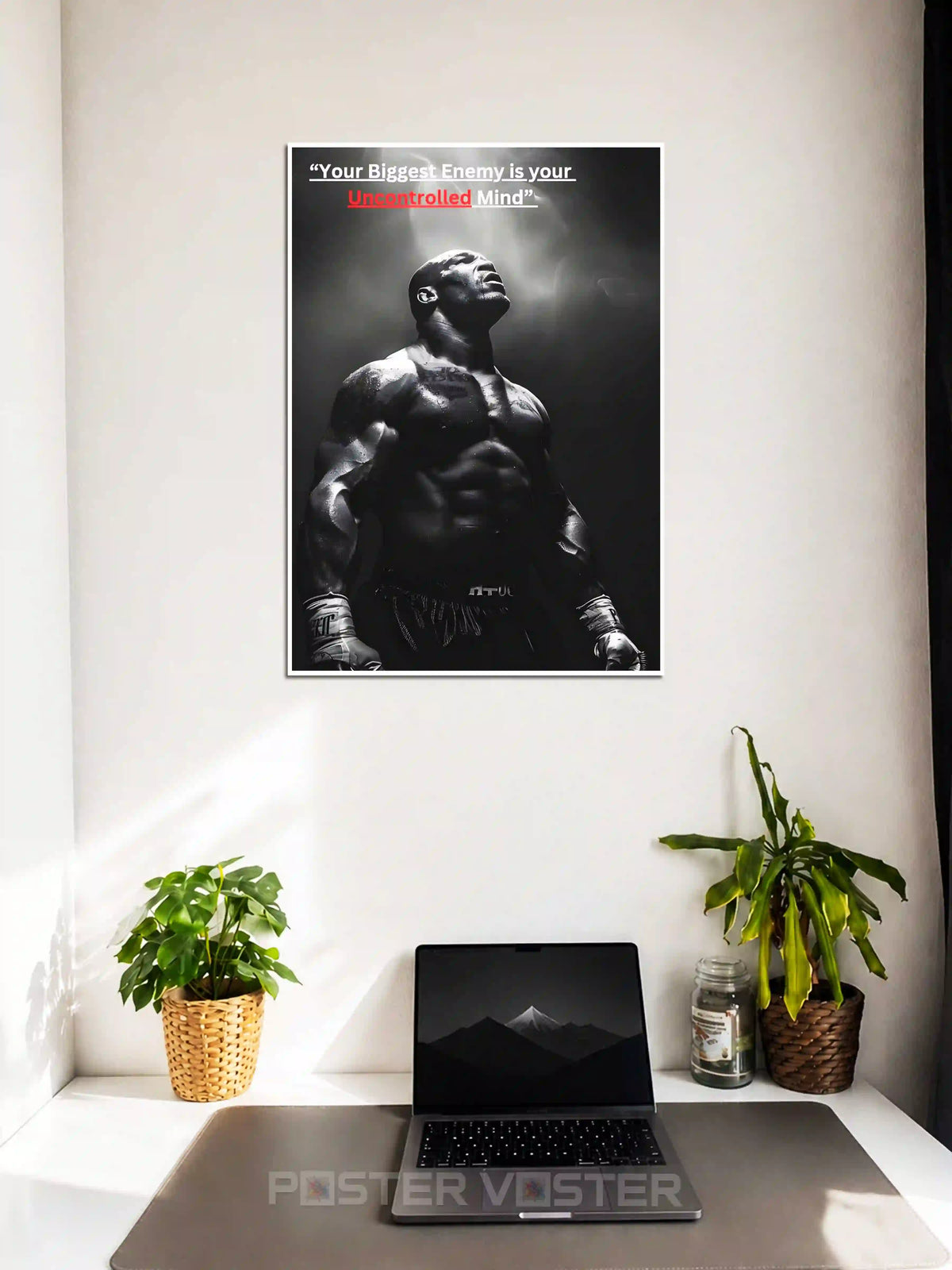 Uncontrolled Mind Motivational Poster on Wall - Poster Voster