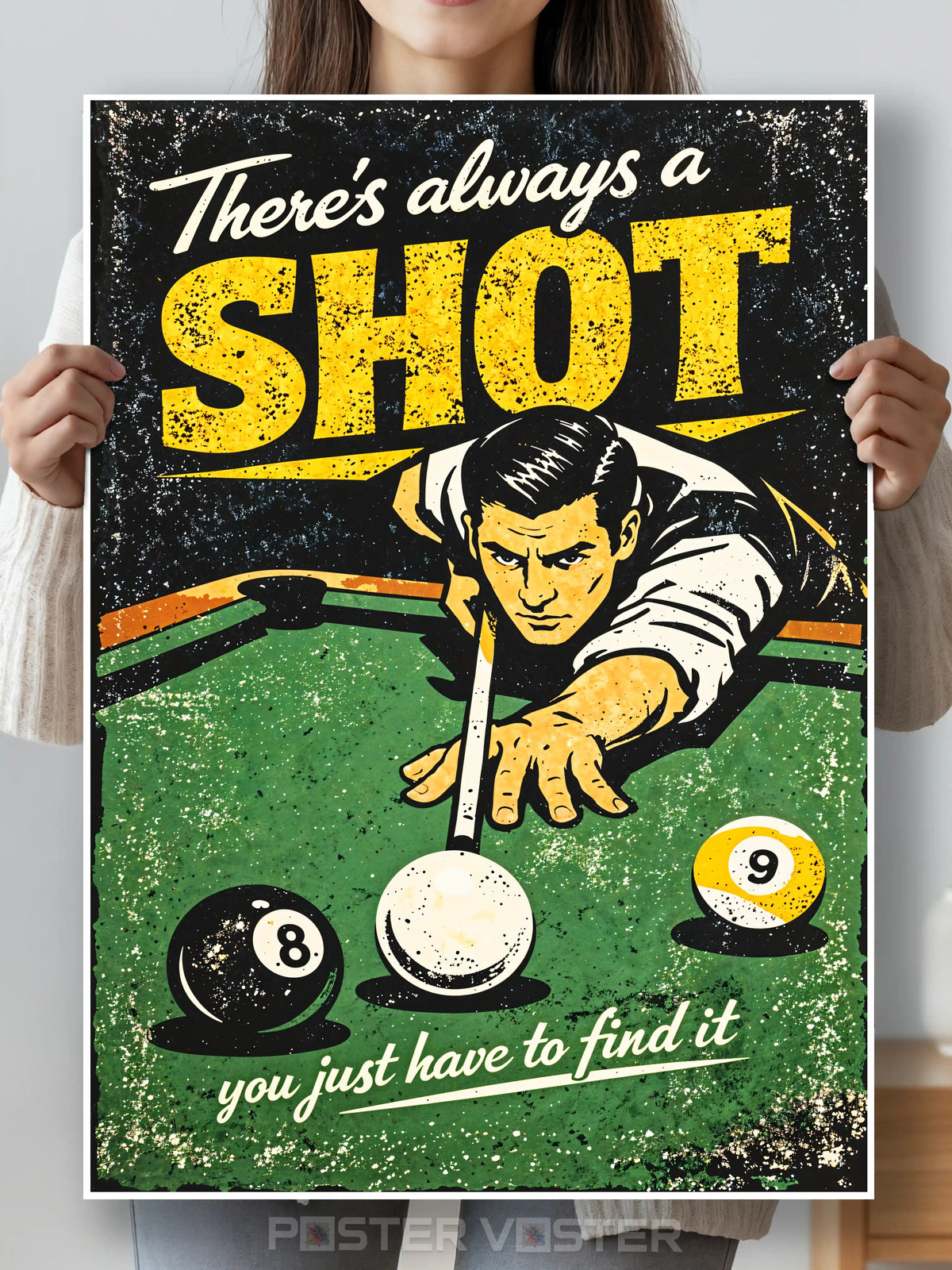 Vintage Pool Aesthetic Wall Poster Main Image - Poster Voster
