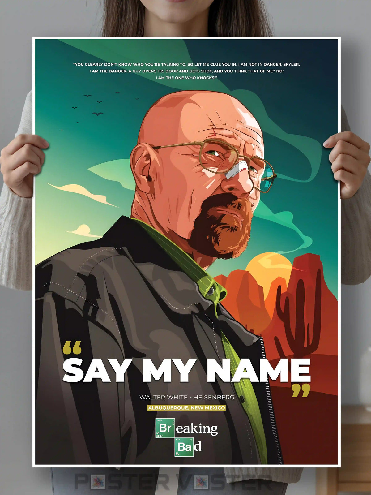 Walter White 'Say My Name' Poster  Main Image - Poster Voster