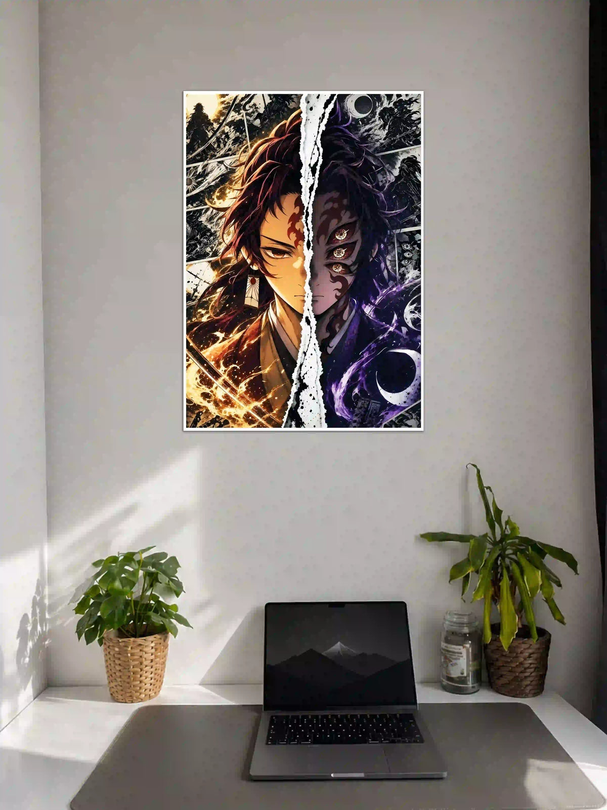 Yoriichi vs Kokushibo Wall Poster on Wall - Poster Voster