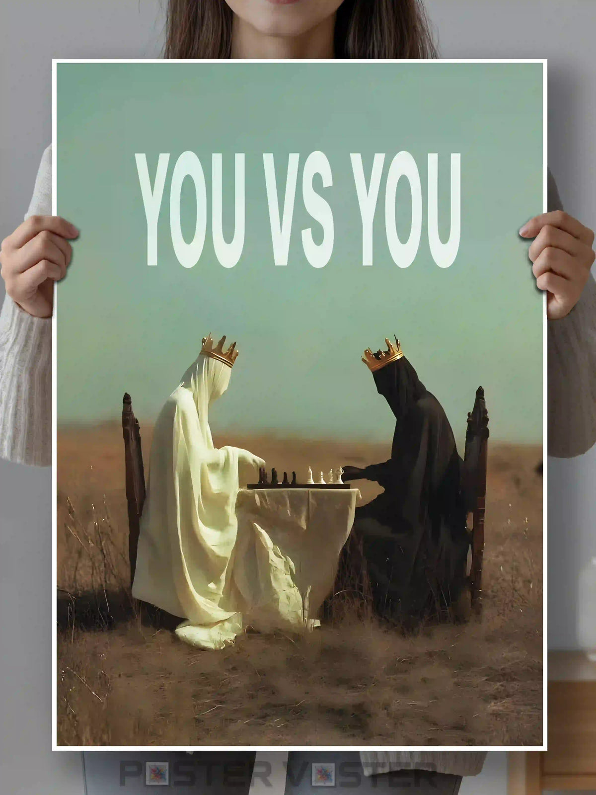 You vs You Motivational Aesthetic Poster Main Image - Poster Voster